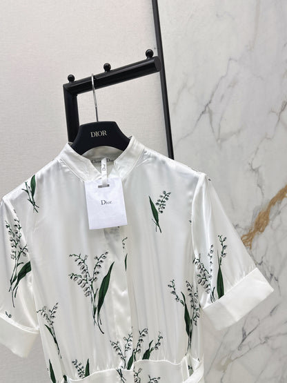 26ss Printed Long Dress