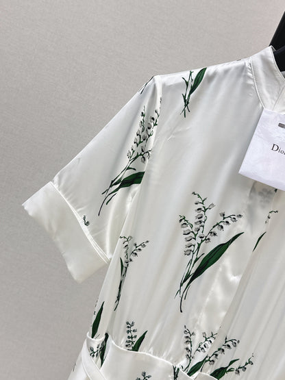 26ss Printed Long Dress
