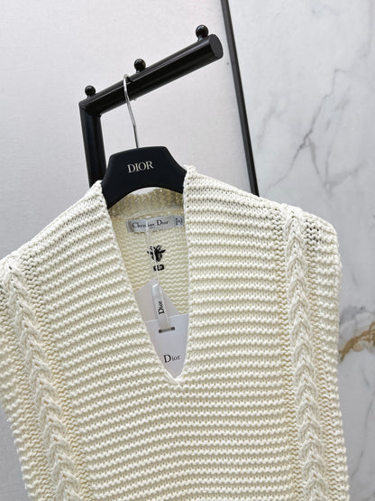 26ss Deep V-neck Knitted Vest
