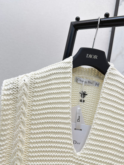 26ss Deep V-neck Knitted Vest