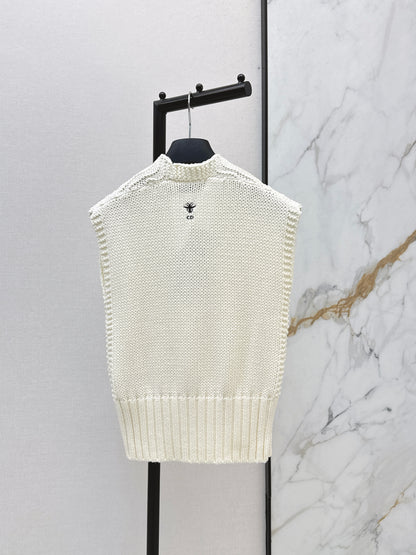 26ss Deep V-neck Knitted Vest