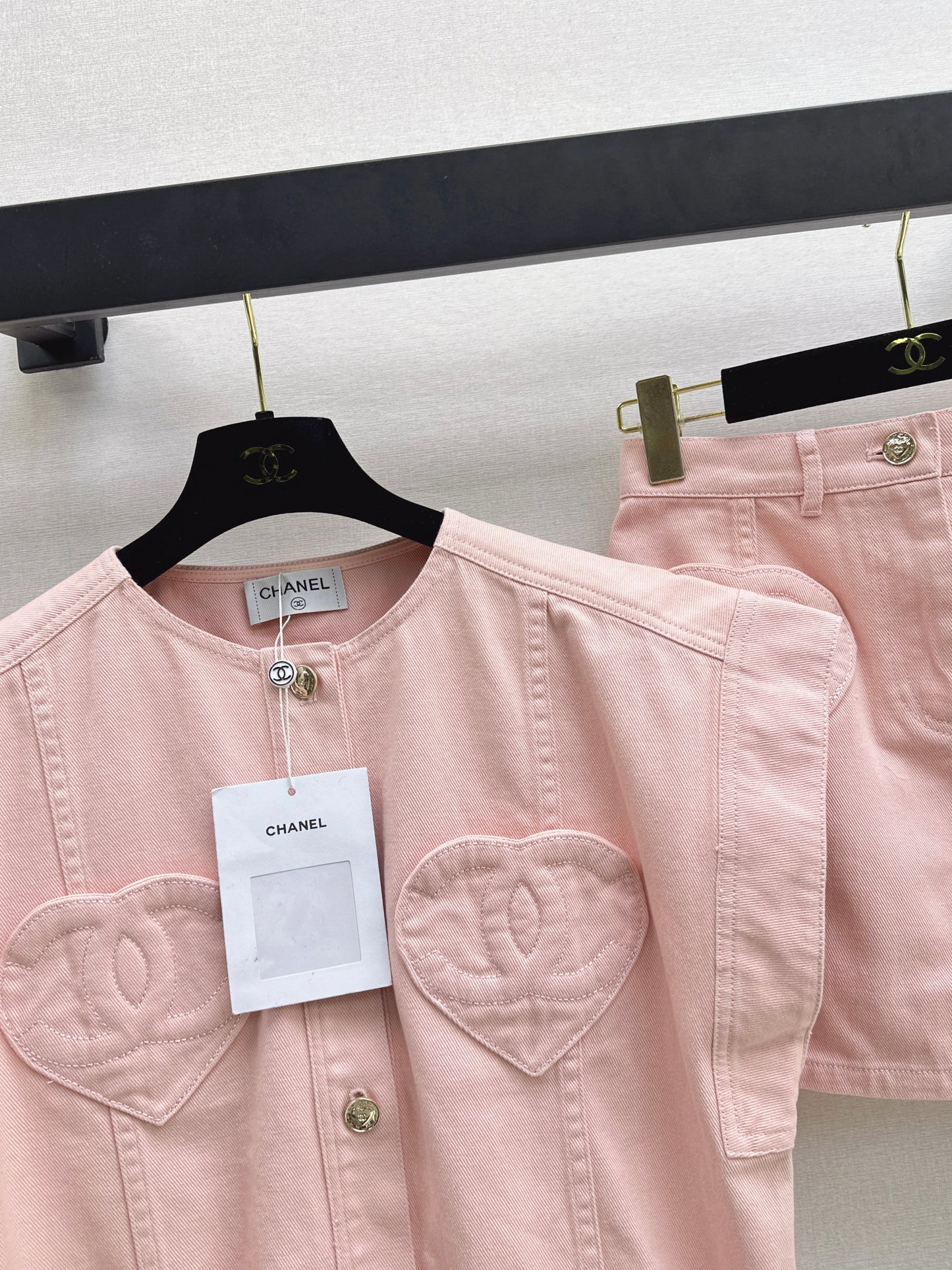 26ss Heart-shaped Denim Vest