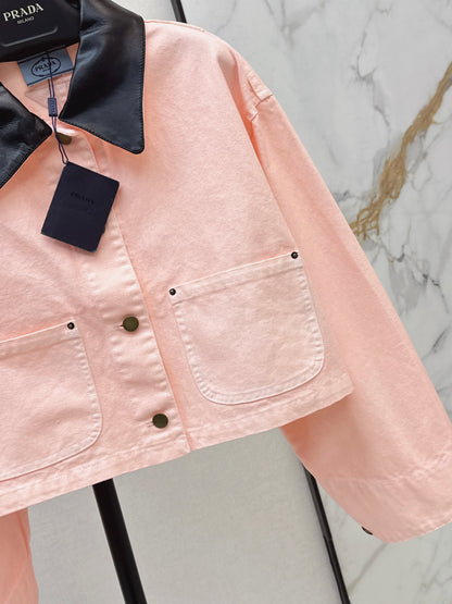 26ss Cherry Blossom Pink Workwear Jacket