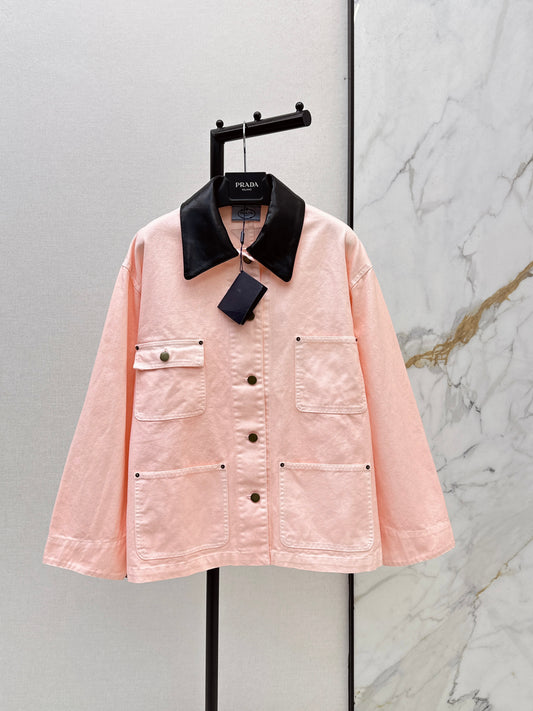 26ss Cherry Blossom Pink Workwear Jacket