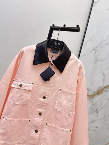 26ss Cherry Blossom Pink Workwear Jacket