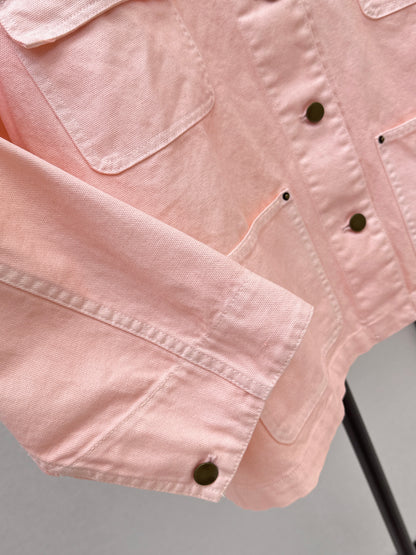 26ss Cherry Blossom Pink Workwear Jacket