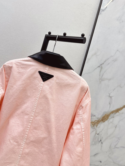 26ss Cherry Blossom Pink Workwear Jacket