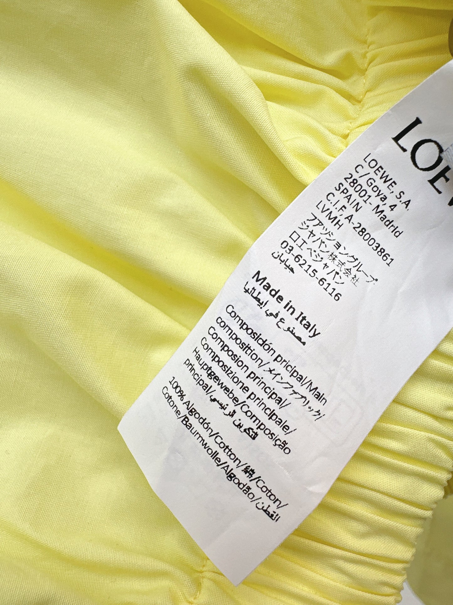 26ss Lemon Yellow Shirt