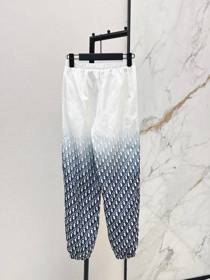 26ss Gradient color elastic waist casual pants