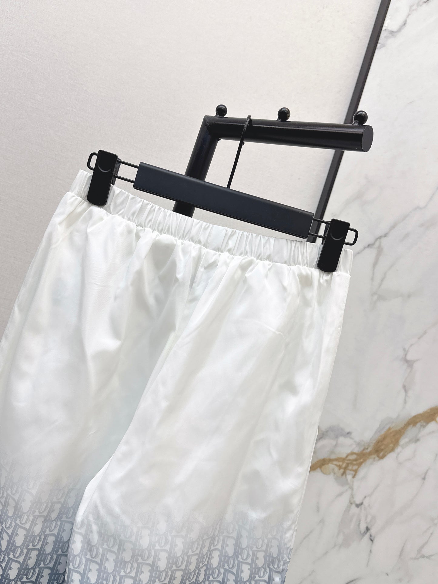 26ss Gradient color elastic waist casual pants