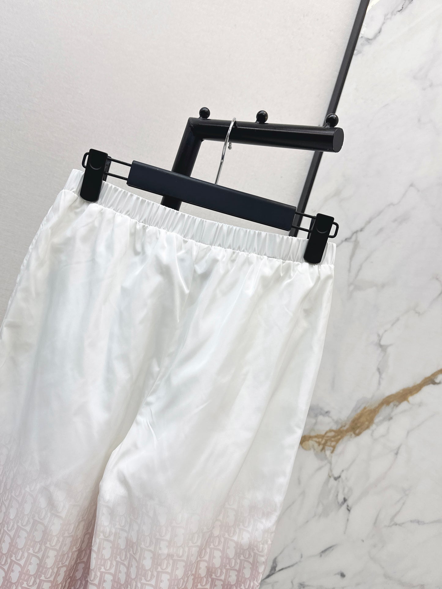 26ss Gradient color elastic waist casual pants