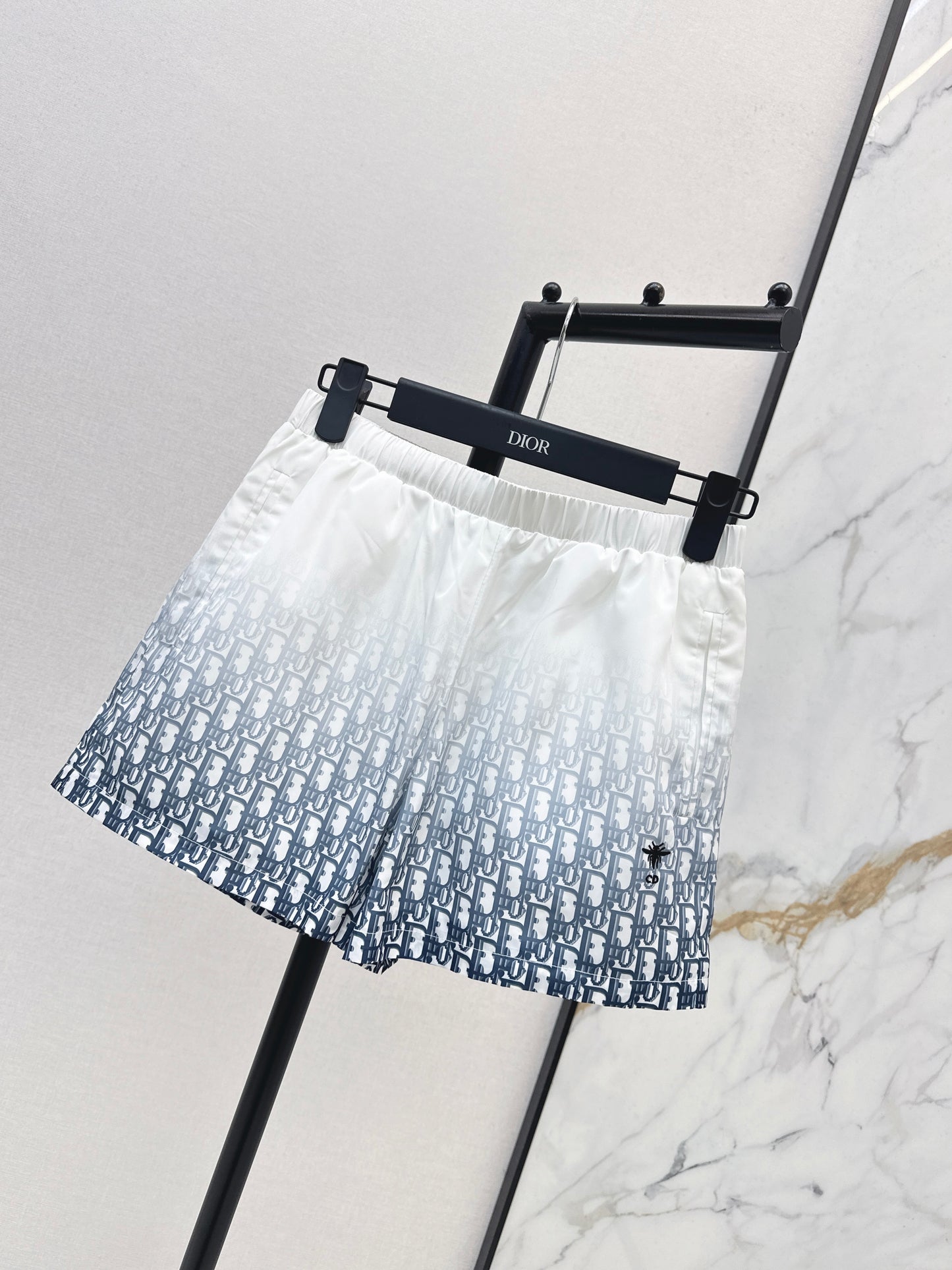 26ss Gradient logo elastic waist shorts