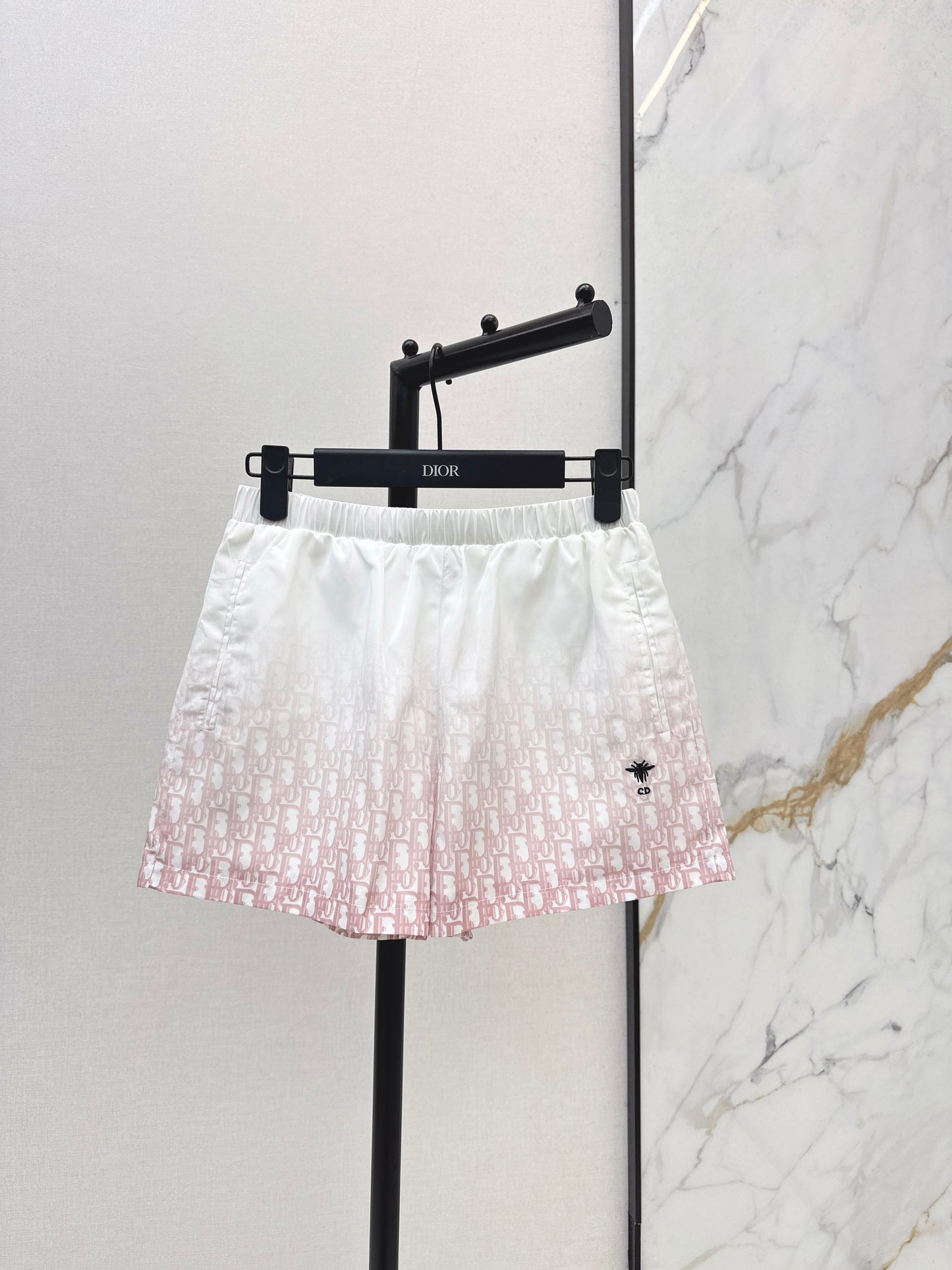 26ss Gradient logo elastic waist shorts