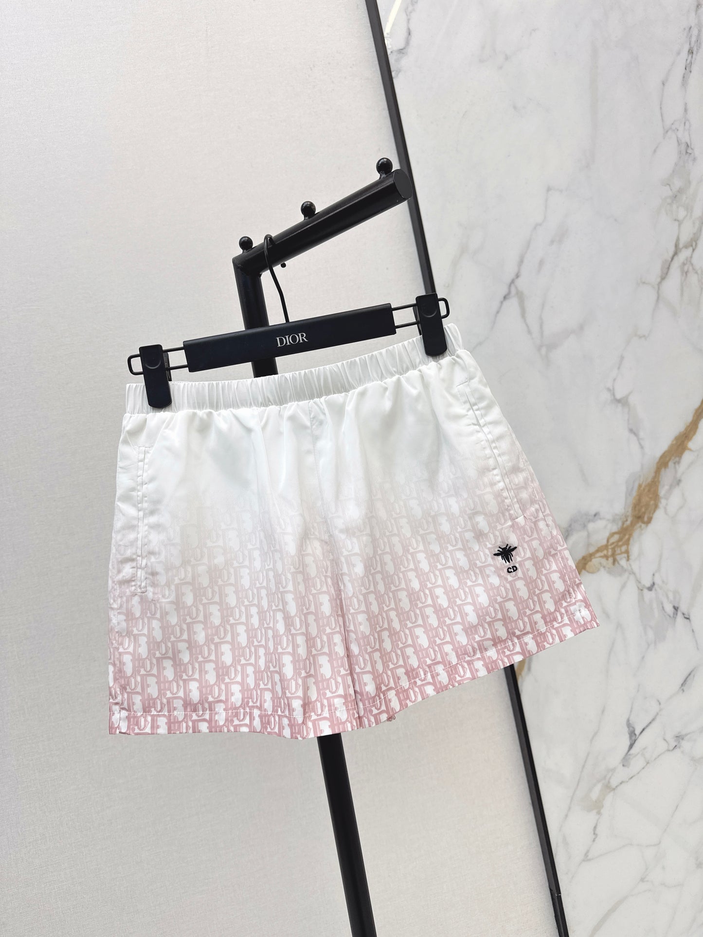 26ss Gradient logo elastic waist shorts