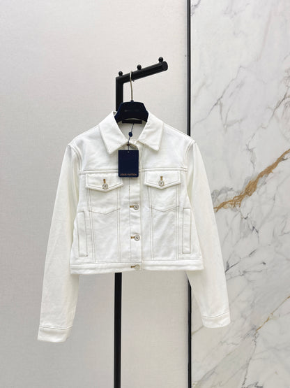 26ss Color-blocked minimalist lapel coat