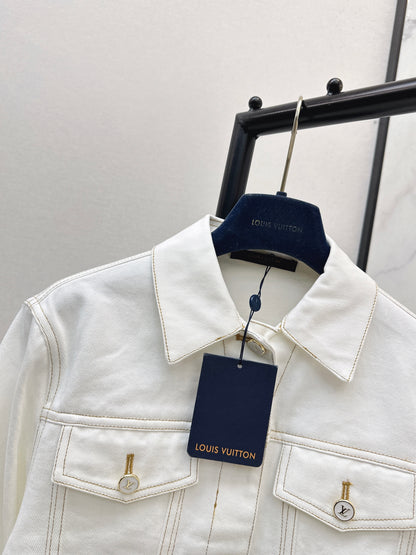 26ss Color-blocked minimalist lapel coat