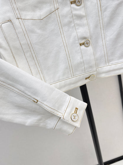 26ss Color-blocked minimalist lapel coat