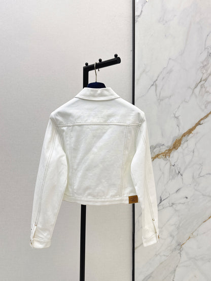 26ss Color-blocked minimalist lapel coat