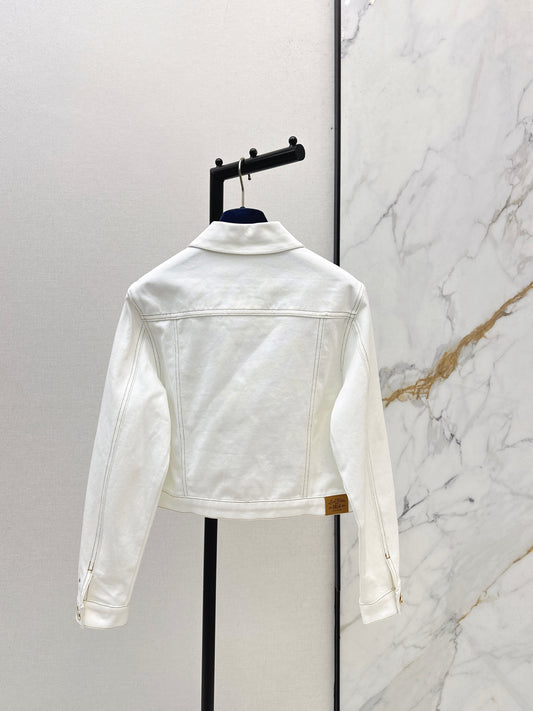 26ss Color-blocked minimalist lapel coat