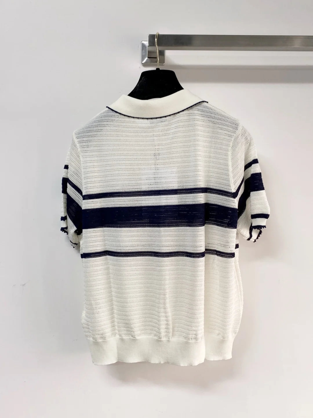 26ss Striped Polo Knit T-Shirt