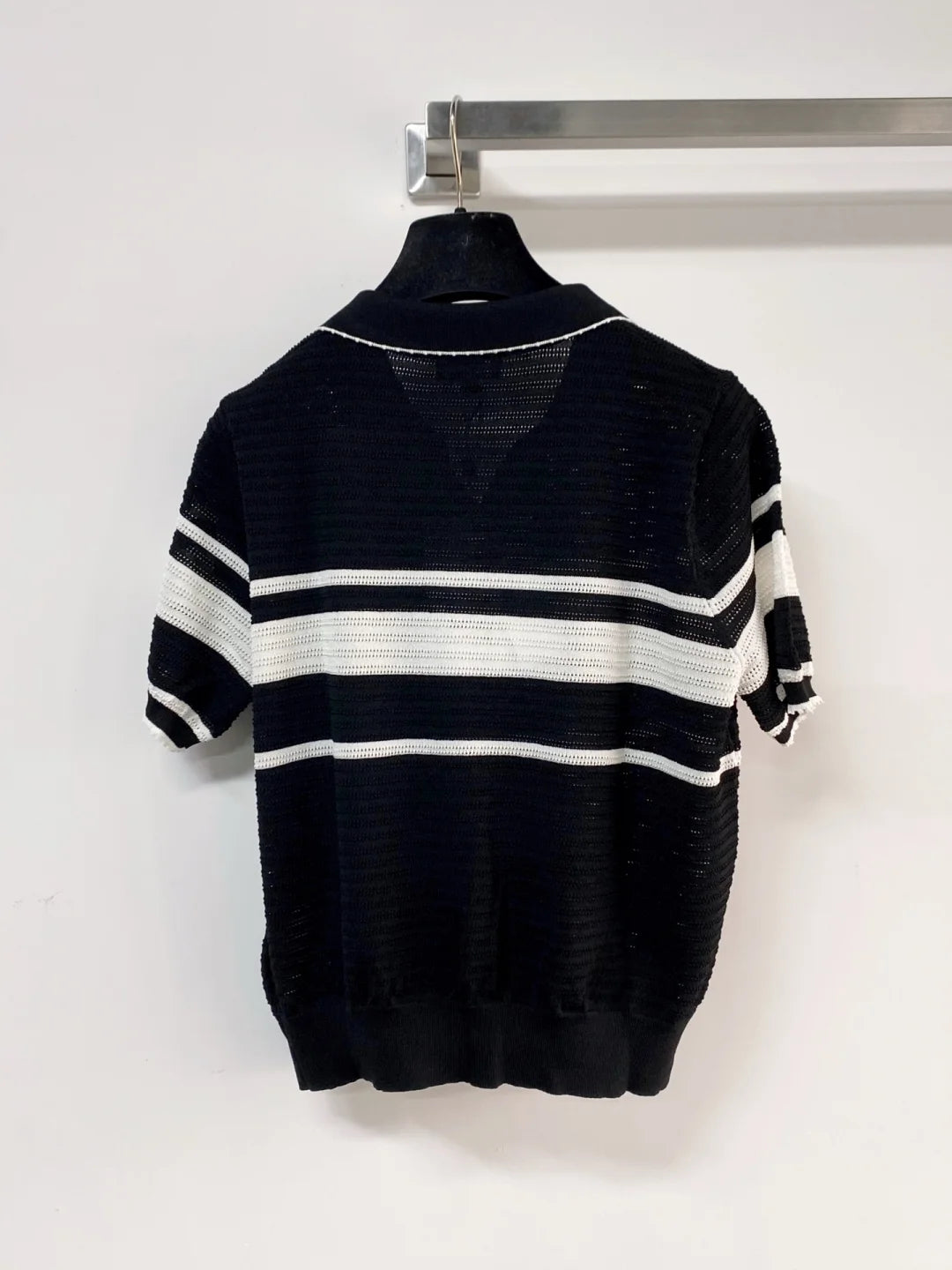 26ss Striped Polo Knit T-Shirt