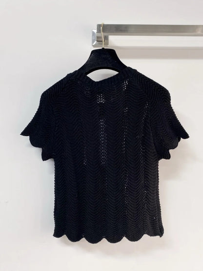 26ss Ruffled Hem Short-Sleeve T-Shirt