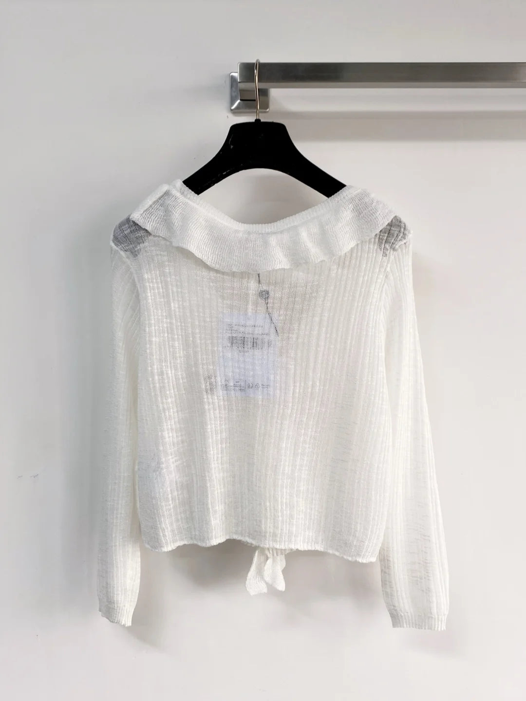 26ss Ruffled Knit Cardigan