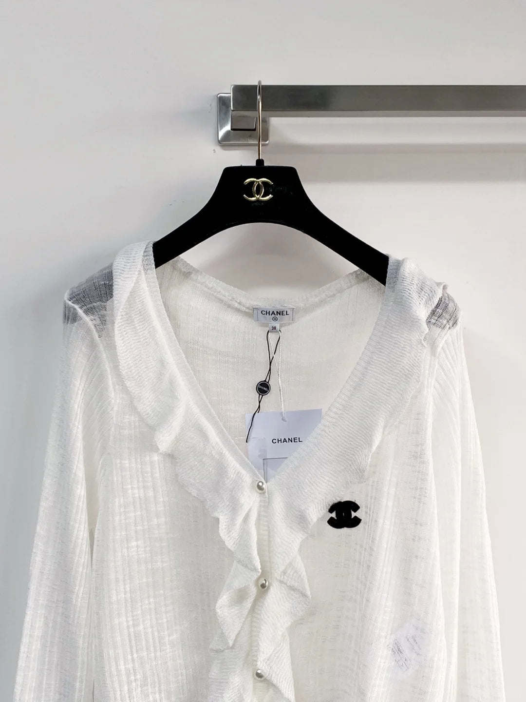 26ss Ruffled Knit Cardigan