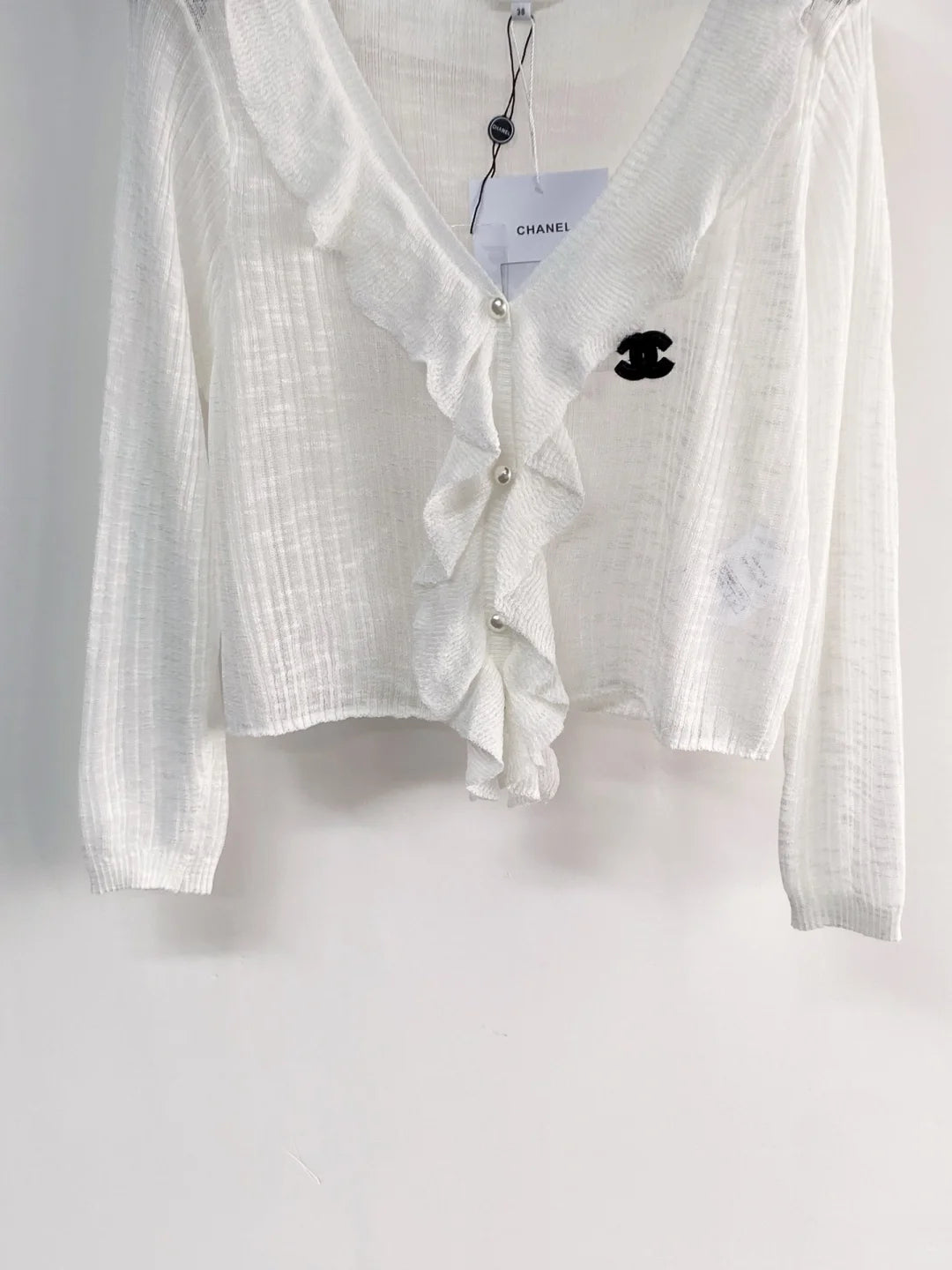 26ss Ruffled Knit Cardigan