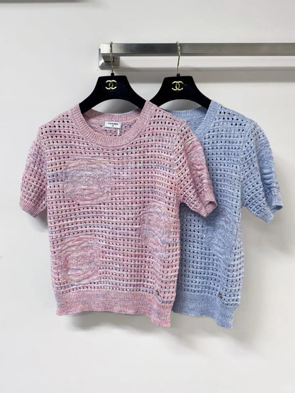 26ss Hollow-out Short-Sleeve T-Shirt