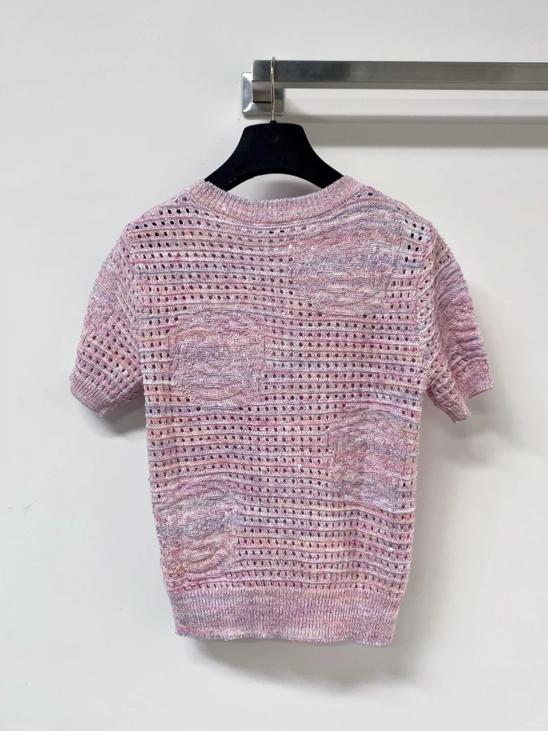 26ss Hollow-out Short-Sleeve T-Shirt