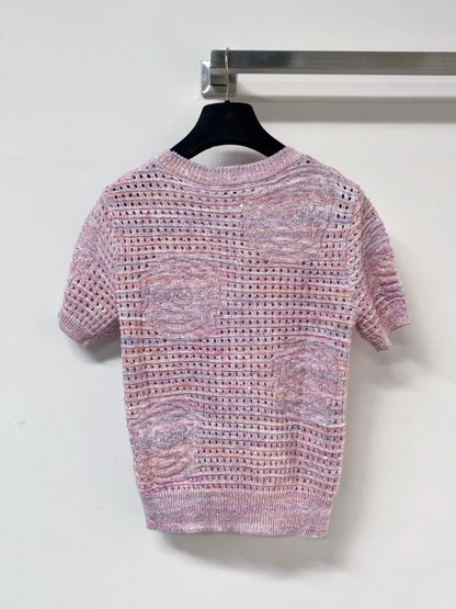 26ss Hollow-out Short-Sleeve T-Shirt