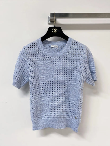 26ss Hollow-out Short-Sleeve T-Shirt