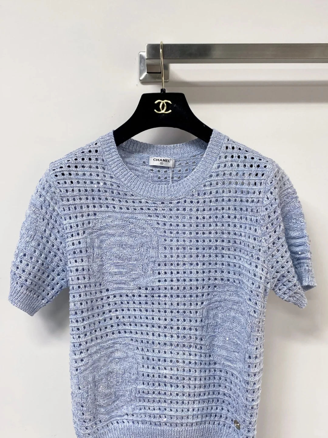 26ss Hollow-out Short-Sleeve T-Shirt
