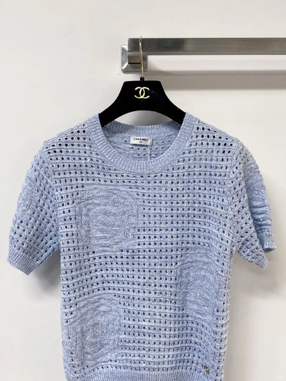 26ss Hollow-out Short-Sleeve T-Shirt