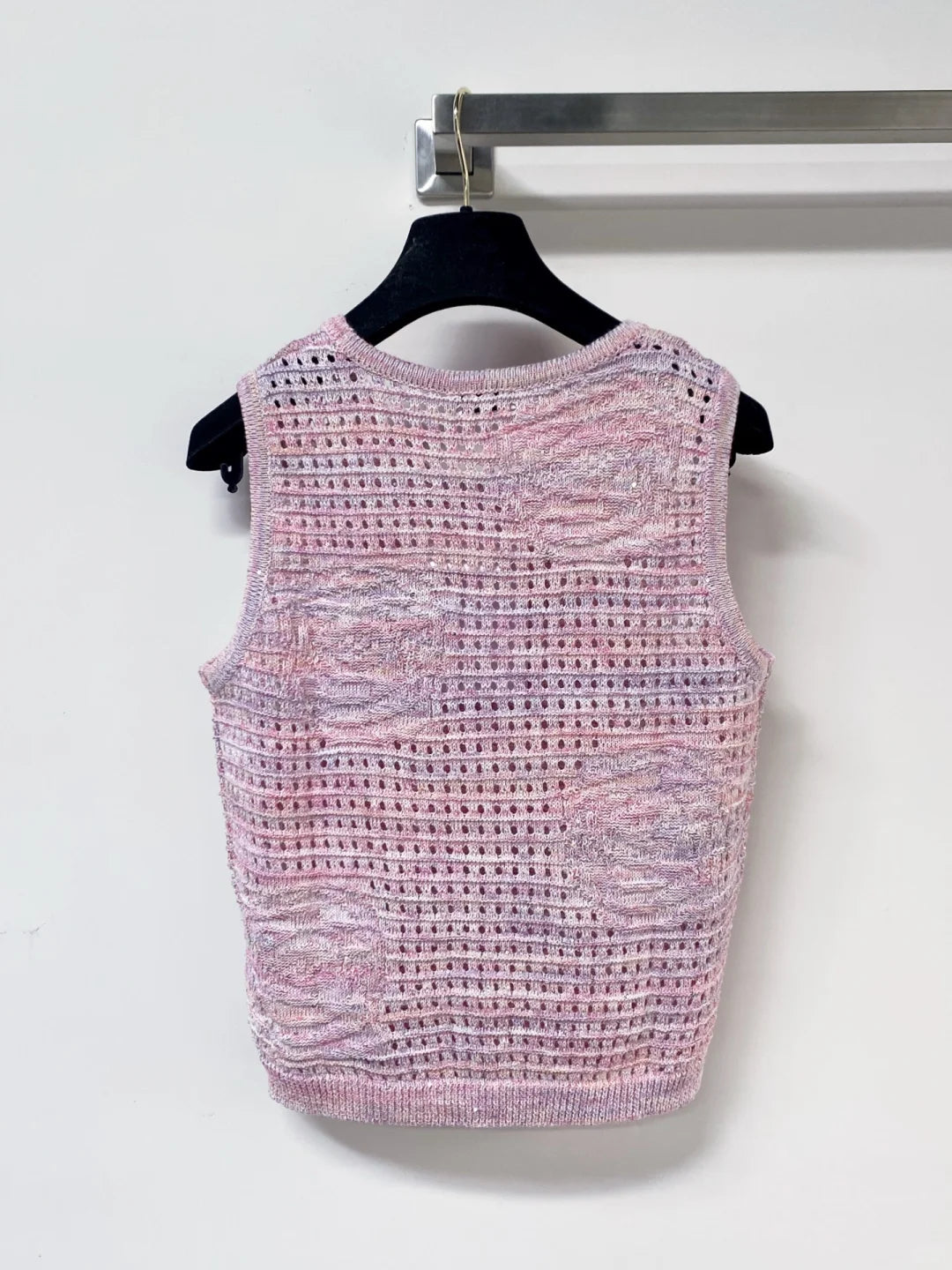 26ss Openwork Knit Vest
