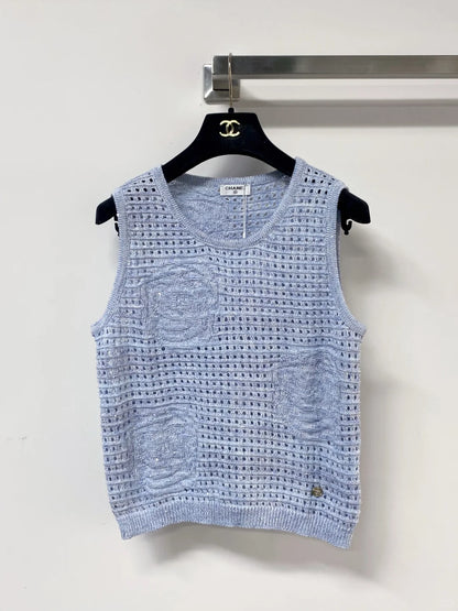 26ss Openwork Knit Vest