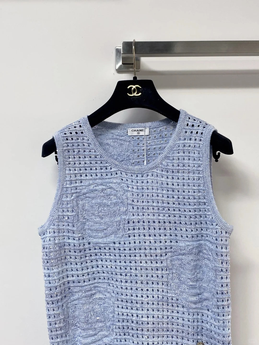 26ss Openwork Knit Vest