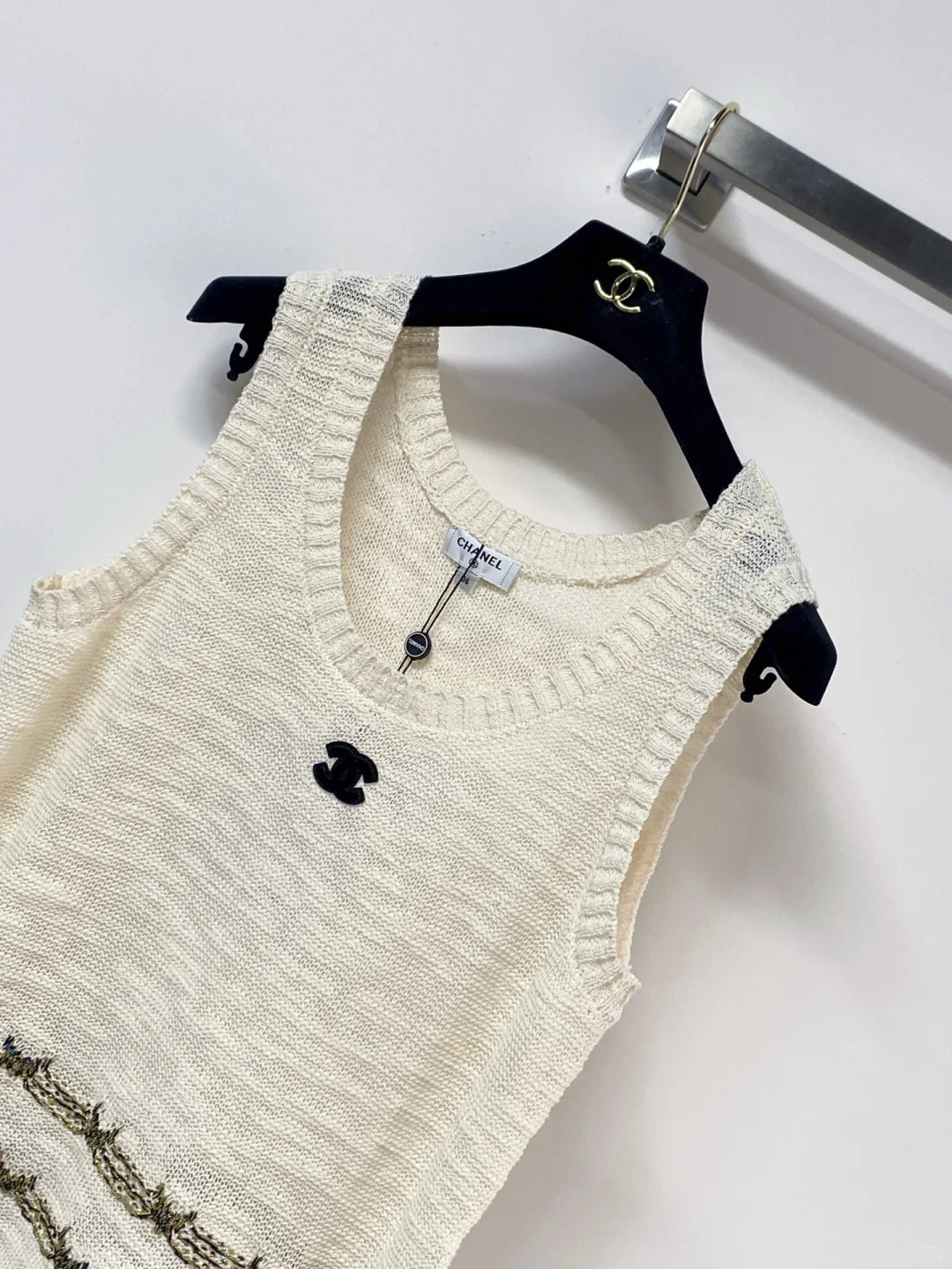 26ss Striped logo vest