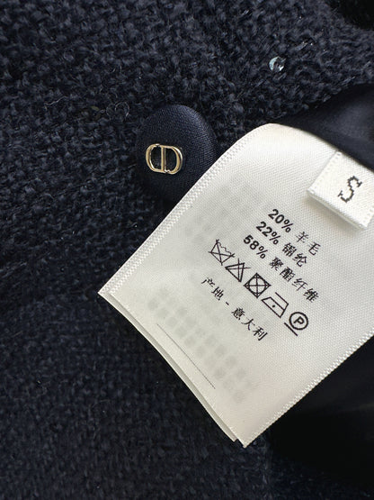 26ss Stand-up collar, fitted waist knitted top