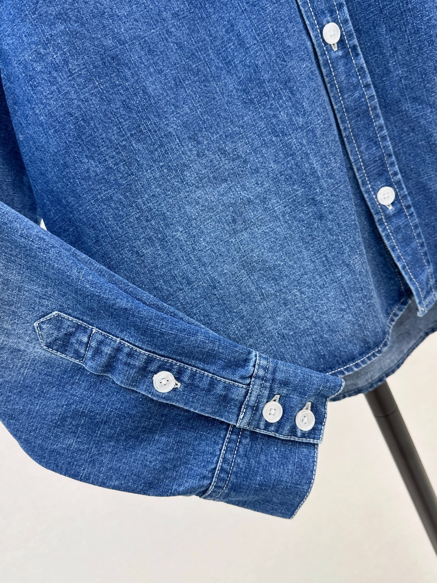 26ss Denim cropped shirt