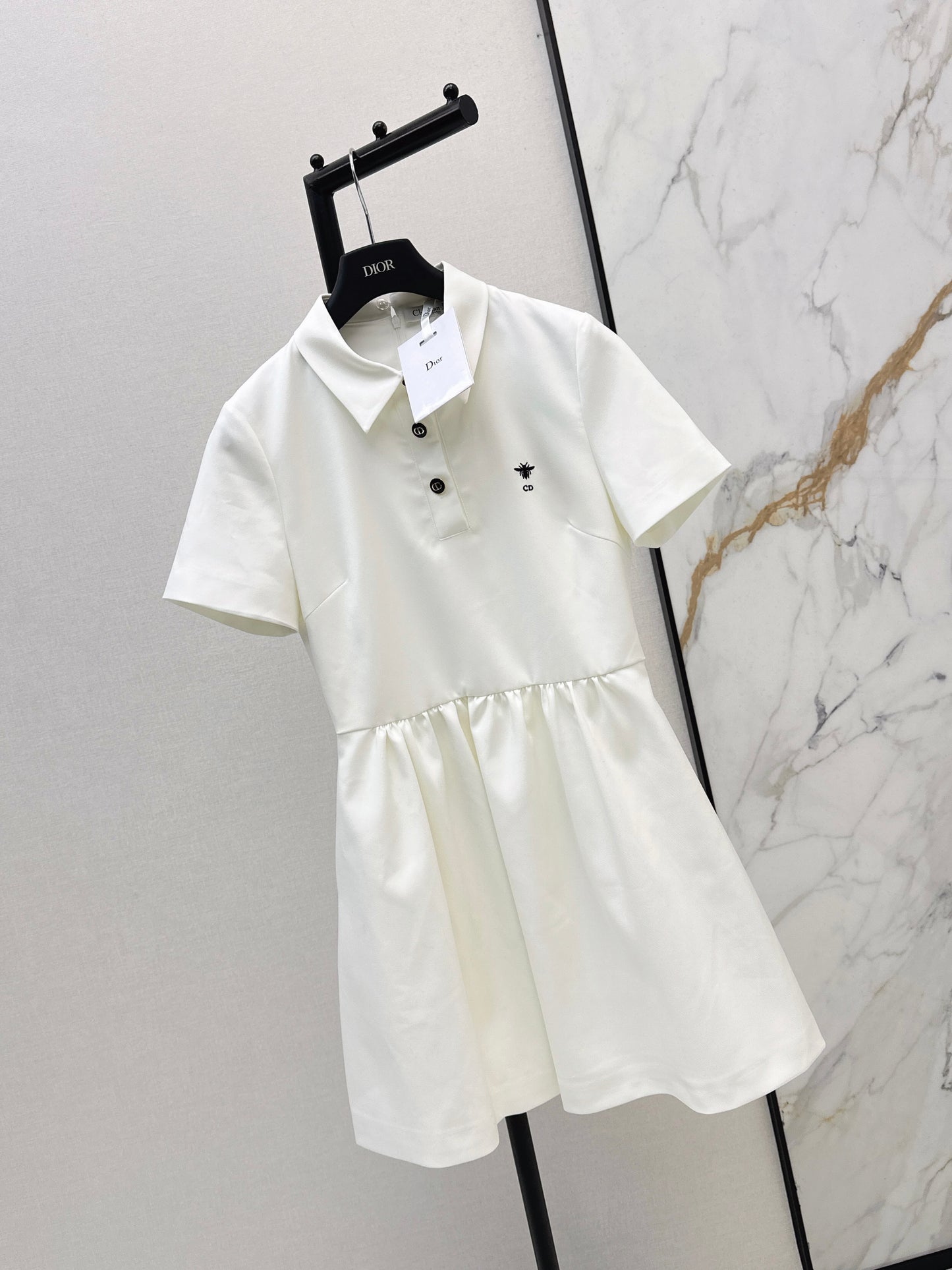 26ss Bee Embroidery Dress