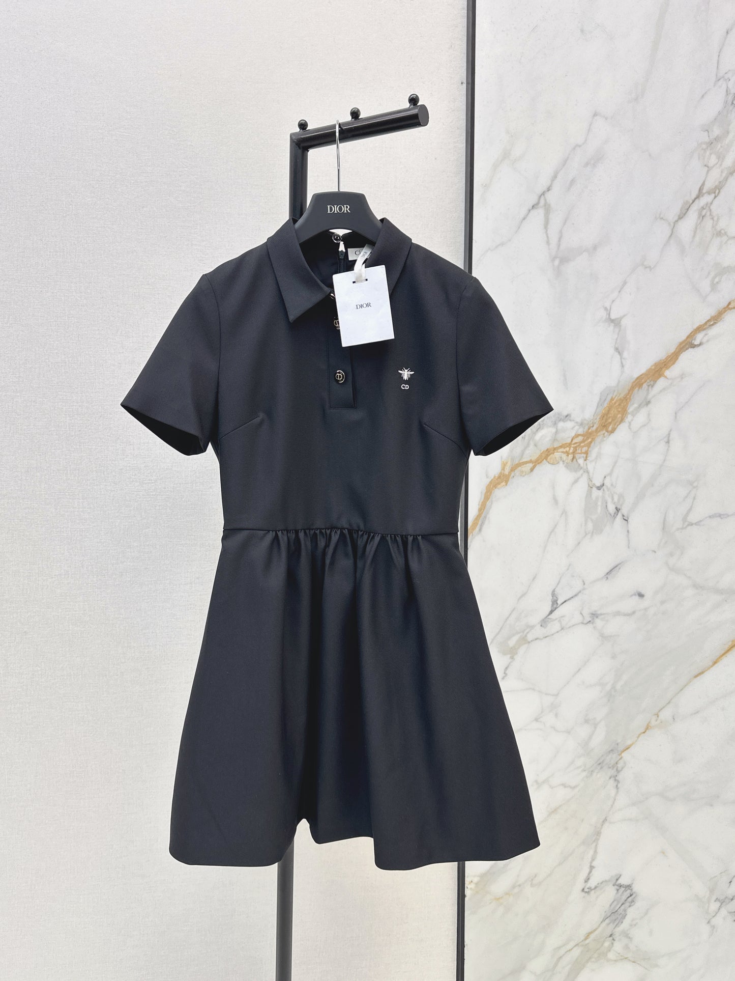 26ss Bee Embroidery Dress