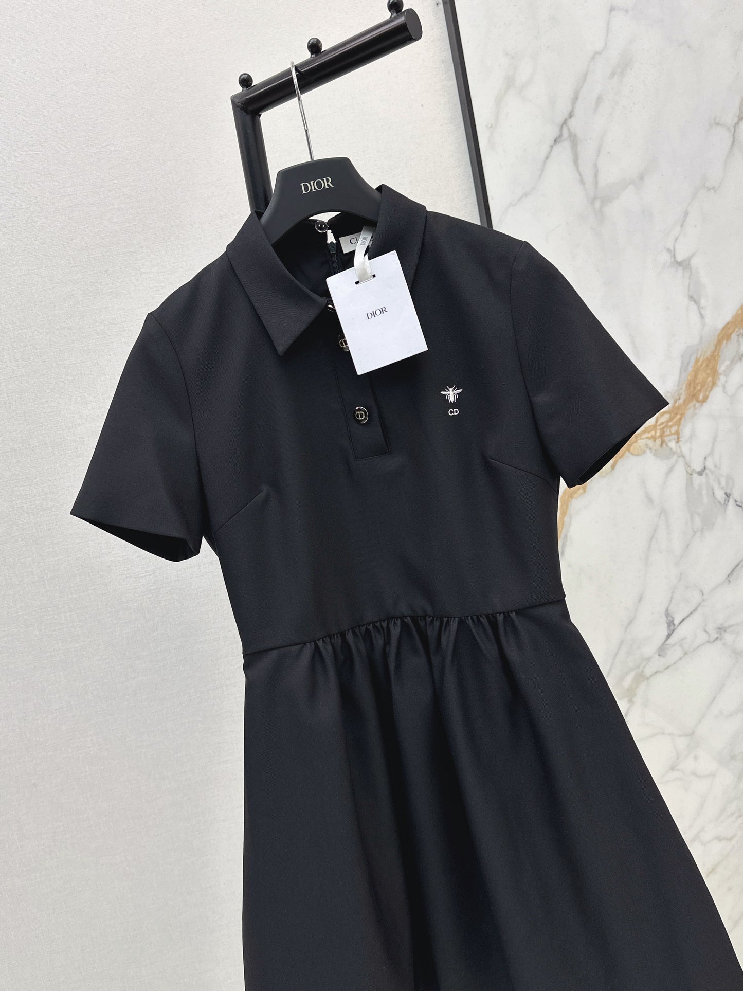 26ss Bee Embroidery Dress