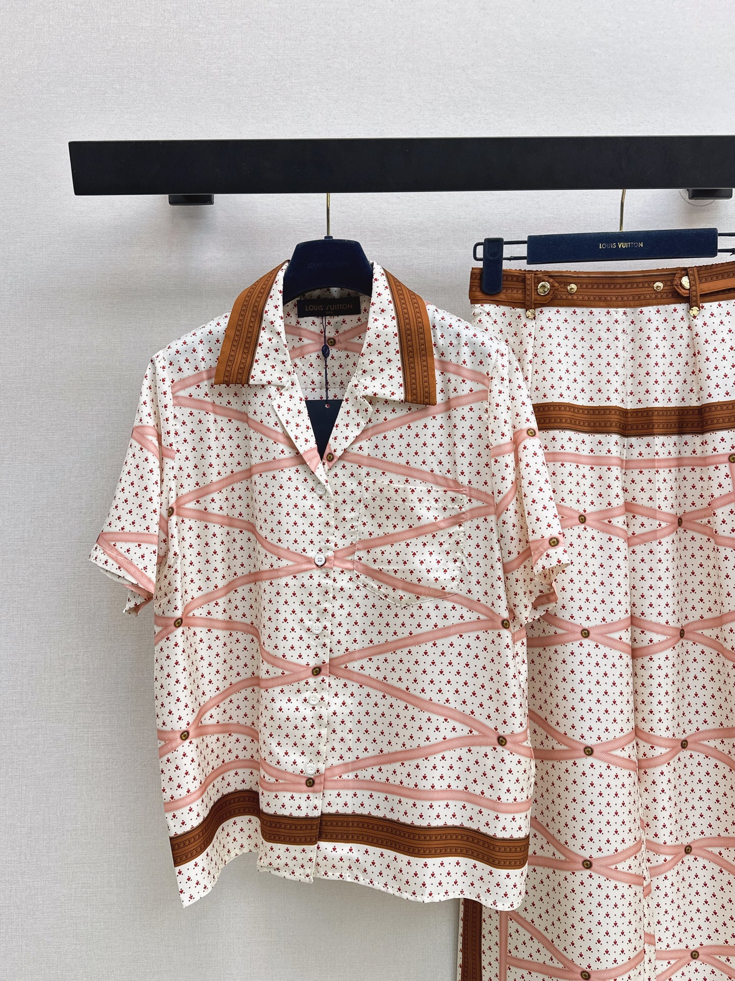 26ss Printed Shirt/Printed Straight-Leg Pants