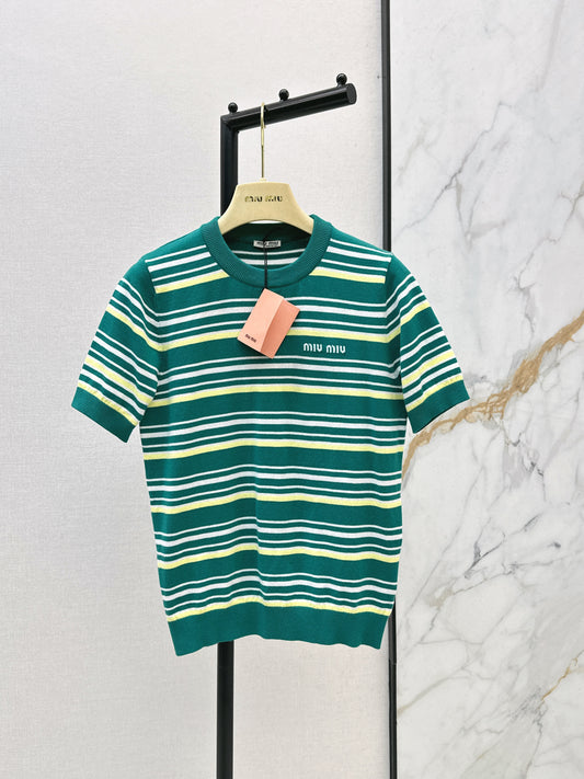 26ss Striped Knit T-Shirt
