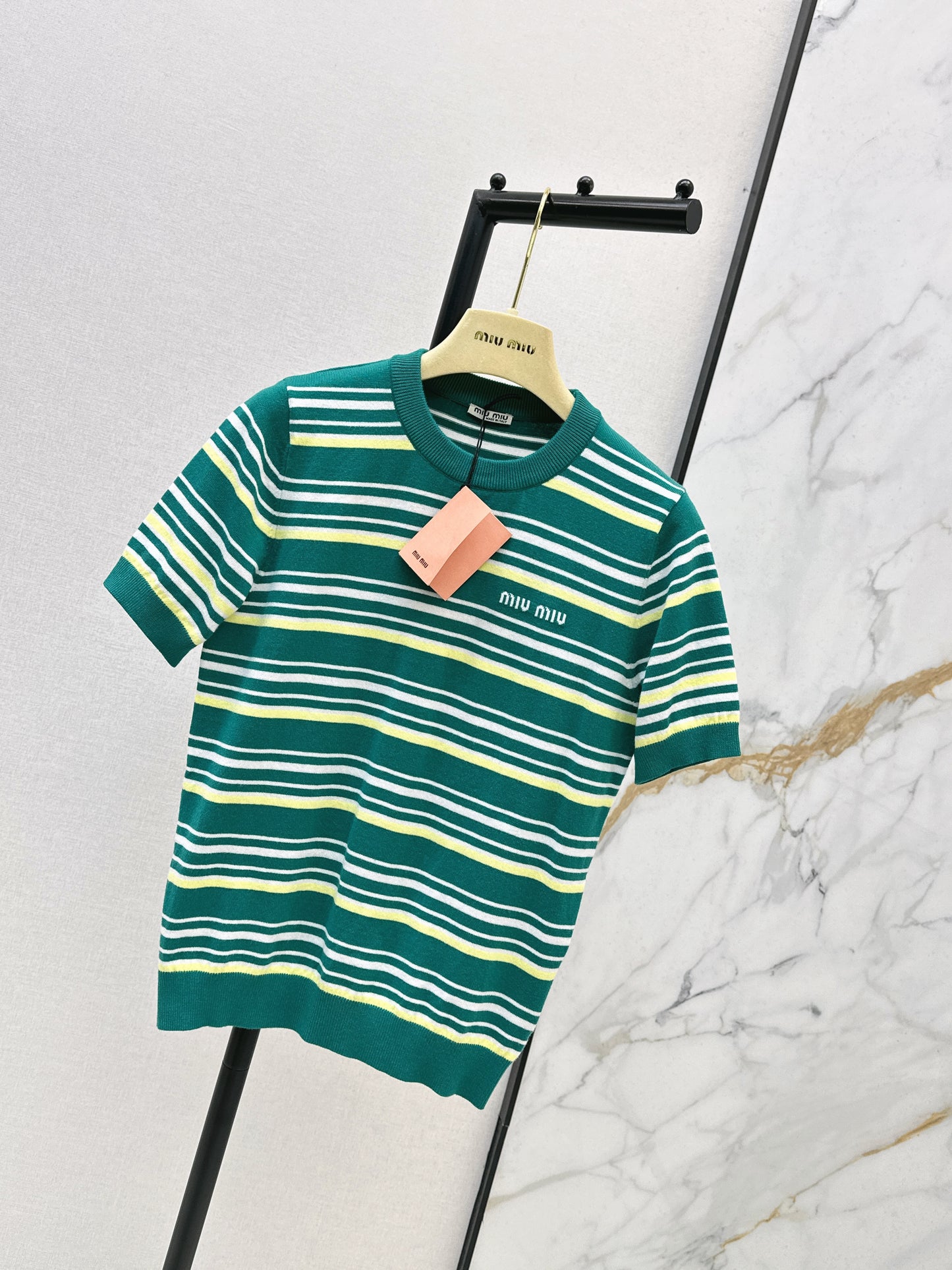 26ss Striped Knit T-Shirt