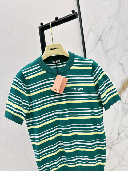 26ss Striped Knit T-Shirt