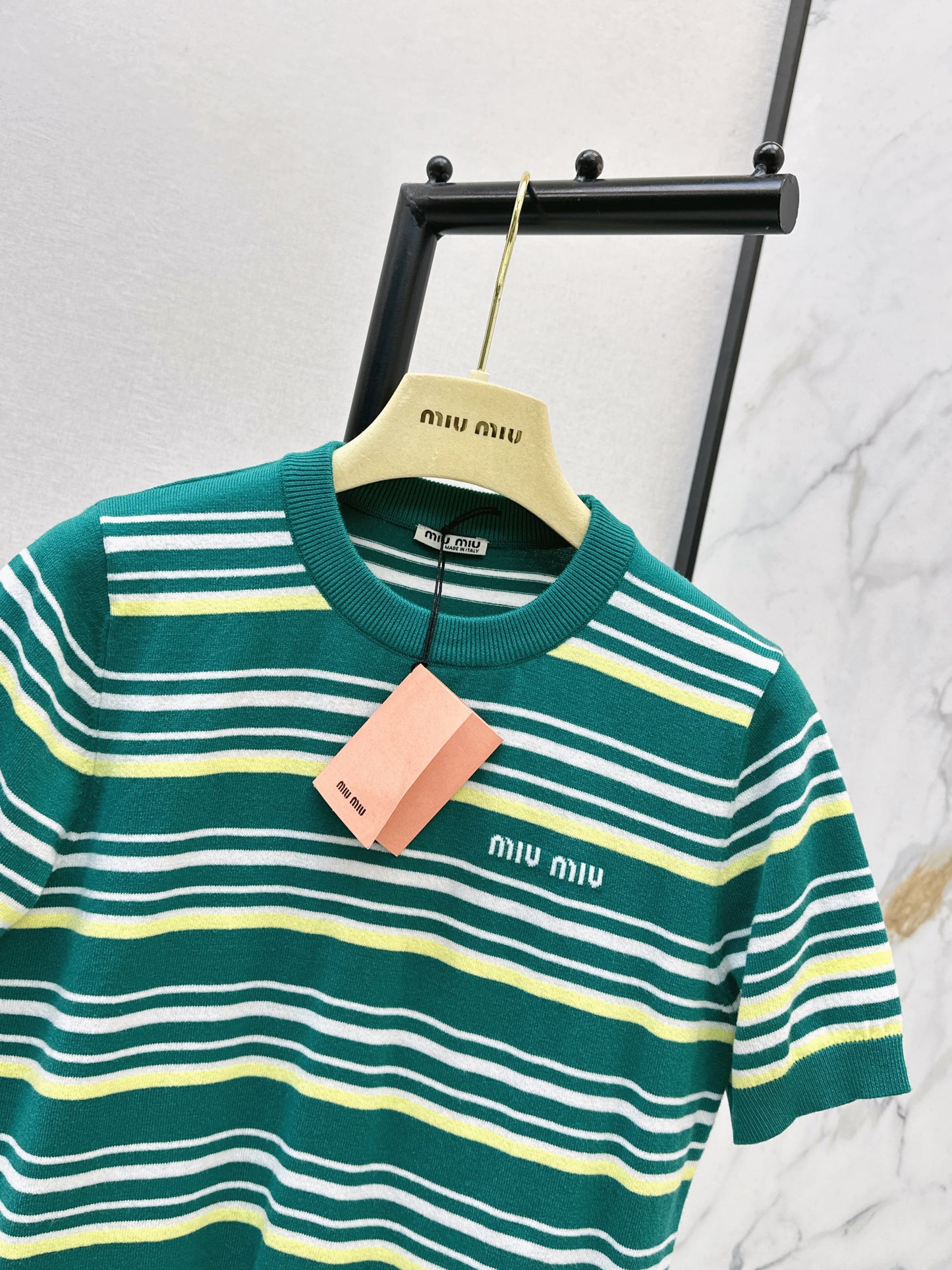 26ss Striped Knit T-Shirt