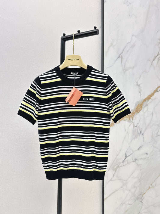 26ss Striped Knit T-Shirt
